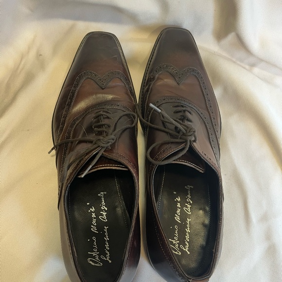 Antonio Maurizi Dark Brown  red Leather Oxfords main image 5